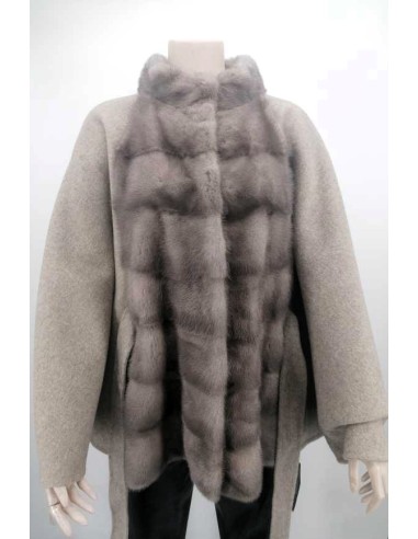 Capa de mujer visón con cachemira