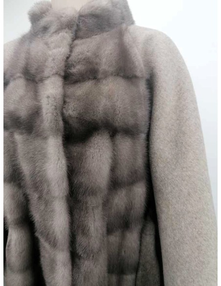 Capa de mujer visón con cachemira