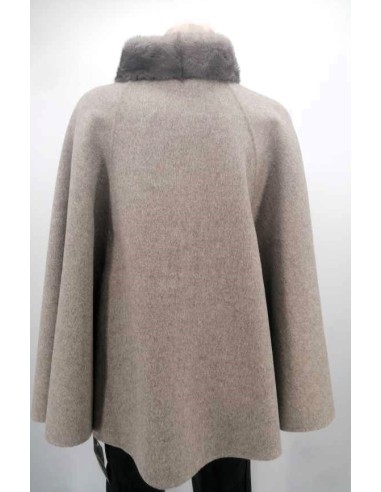 Capa de mujer visón con cachemira
