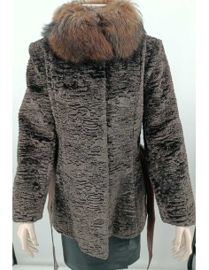 Chaquetón de pelo sintético con cuello de pelo 2