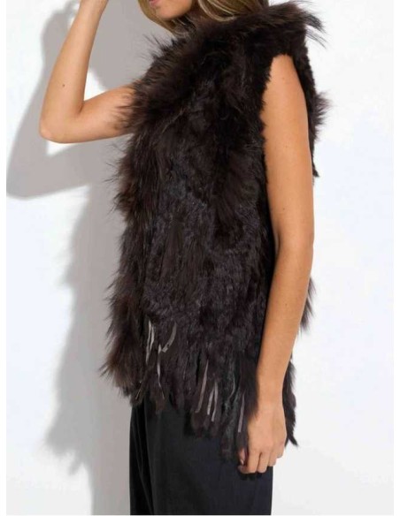 Chaleco de pelo para mujer