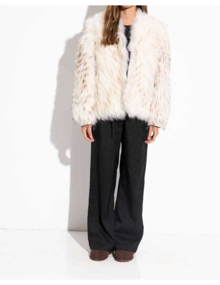 Chaqueta de pelo reversible