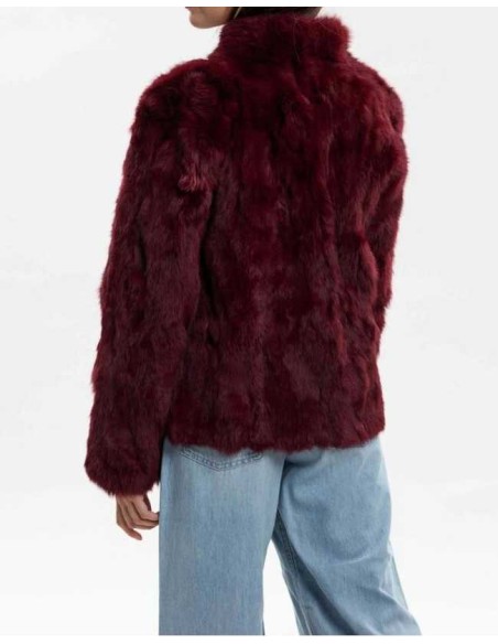 Chaqueta de pelo de conejo