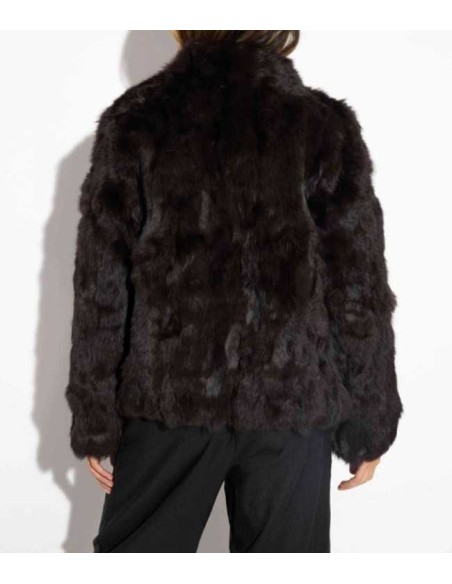 Chaqueta de pelo de conejo
