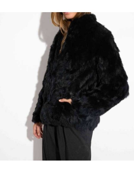 Chaqueta de pelo de conejo