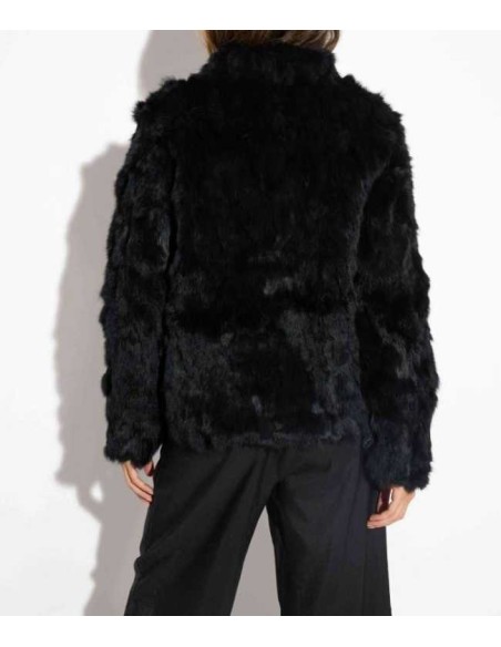 Chaqueta de pelo de conejo