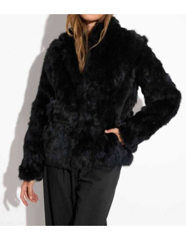 Chaqueta de pelo de conejo