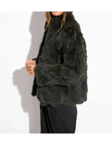 Chaqueta de pelo de conejo