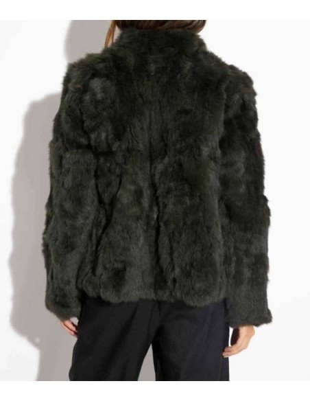 Chaqueta de pelo de conejo