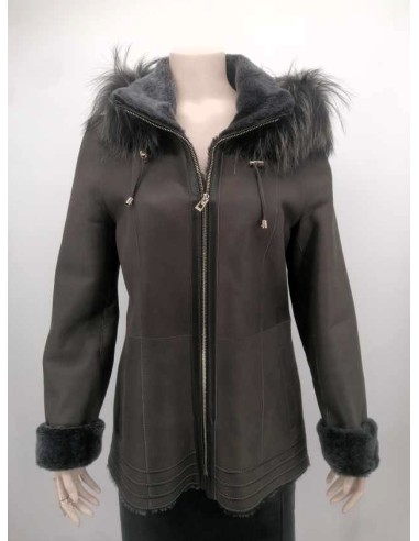 Chaqueta doble faz capucha desmontable