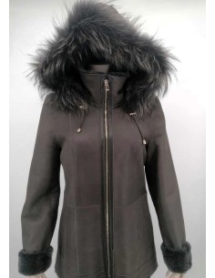 Chaqueta doble faz con capucha desmontable