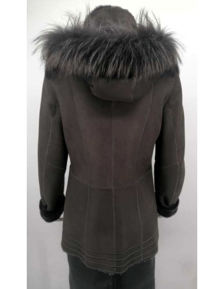 Chaqueta doble faz capucha desmontable