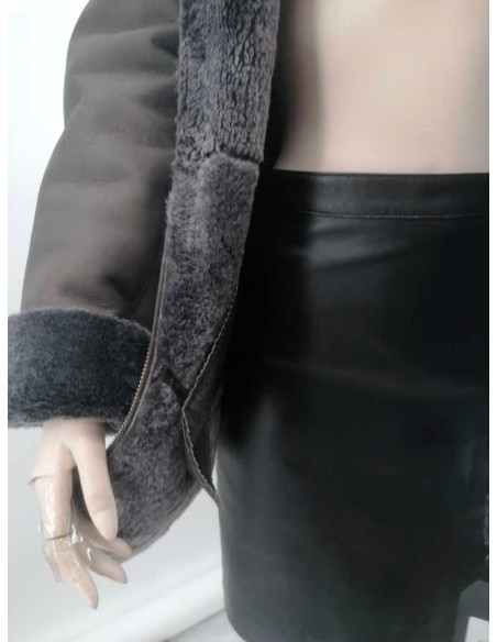 Chaqueta doble faz capucha desmontable