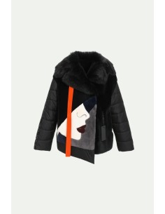 Chaqueta de pelo combinada 2