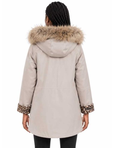 Poncho de piel reversible